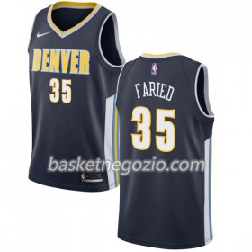 Canotte Uomo Denver Nuggets Kenneth Faried 35 Nike 2017-18 Navy Swingman